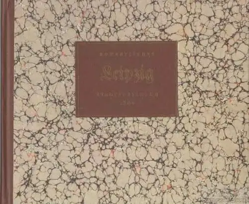 Buch: Romantische Gemälde von Leipzig, Schwarz, Karl Benjamin. 1987
