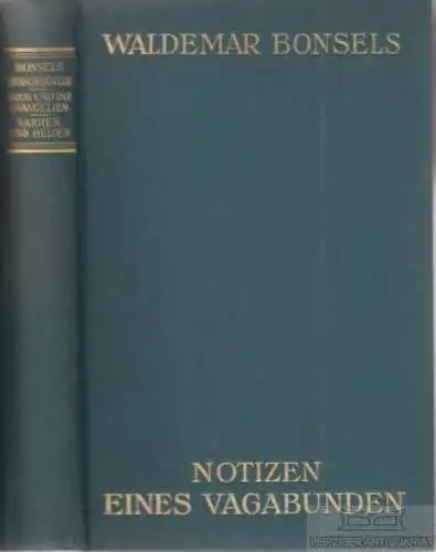Buch: Menschenwege, Bonsels, Waldemar. 1930, Verlag von Th. Knaur Nachf