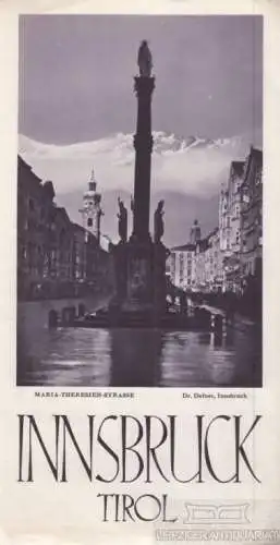 Buch: Faltprospekt Innsbruck Tirol, gebraucht, gut