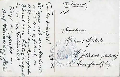 AK Pösen. Königl. Residenzschloß. ca. 1915, Postkarte. Ca. 1915, gebraucht, gut