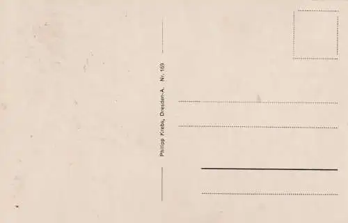 AK Sächs. Schweiz. Hockstein, Wolfsschlucht. ca. 1919, Postkarte. Serien Nr