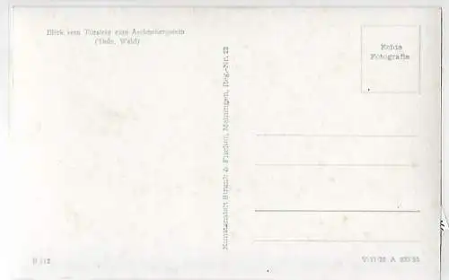 AK Blick vom Torstein zum Aschenbergstein. ca. 1930, Postkarte. Serien Nr