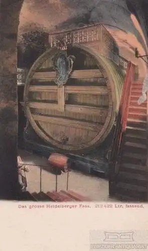 AK Das grosse Heidelberger Fass. ca. 1904, Postkarte. Serien Nr, ca. 1904