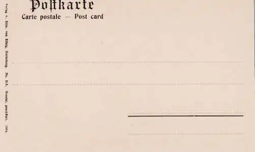 AK Das grosse Heidelberger Fass. ca. 1904, Postkarte. Serien Nr, ca. 1904