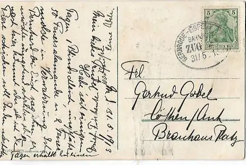 AK Mägdesprung i. Selketal. Harz. ca. 1913, Postkarte. Serien Nr, ca. 1913