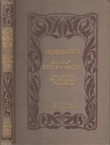 Buch: Zwölf Erzählungen neuerer deutscher Dichter, Henningsen, Johannes, 1903