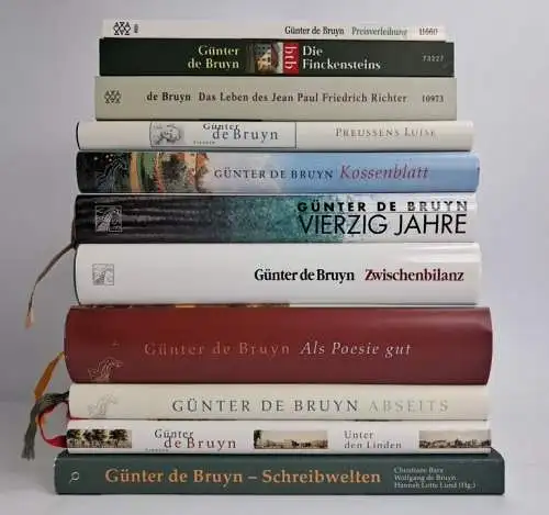 8 Bücher Günter de Bruyn: Preußens Luise, Die Finckensteins, Die Preisver 349418