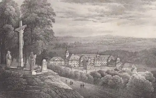 Lithografie: Marienthal, Eduard Pietzsch & Comp, Saxonia, 1836, Ansicht, Grafik