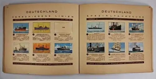 Sammelbilderalbum: LLoyd Flottenbilder, Martin Brinkmann AG Zigarettenfabrik