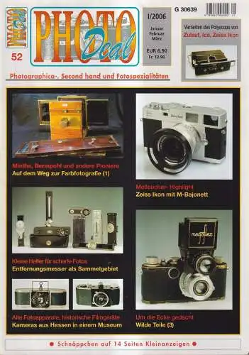 Zeitschrift: Photo Deal 52, I / 2006, Rudolf Hillebrand, Fotografie, 2006