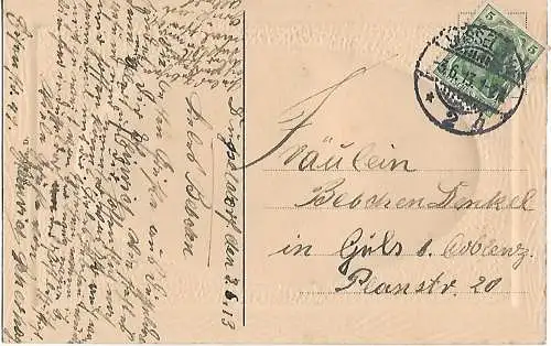 AK Düsseldorf. Kriegerdenkmal. ca. 1913, Postkarte. Ca. 1913, gebraucht, gut