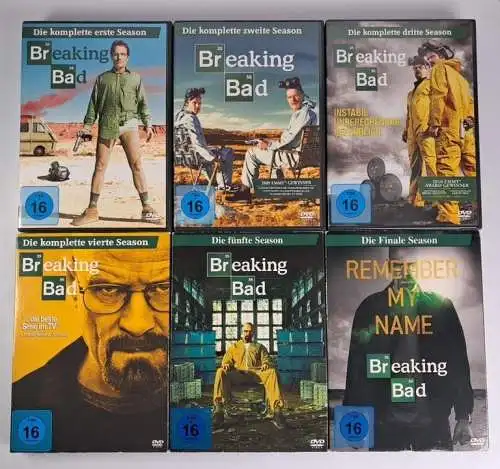 6 DVD-Boxen: Breaking Bad. Staffel 1-6 (komplett), Bryan Cranston, Aaron Paul