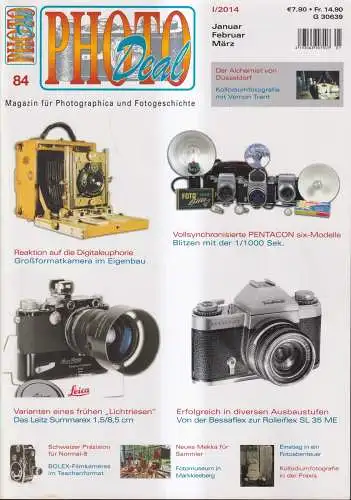 Zeitschrift: Photo Deal 84, I / 2014, Rudolf Hillebrand, Fotografie, 2014