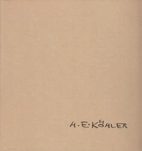 Ausstellungskatalog H. E. Köhler, Karikaturen unserer Zeit, Wilhelm Busch Museum