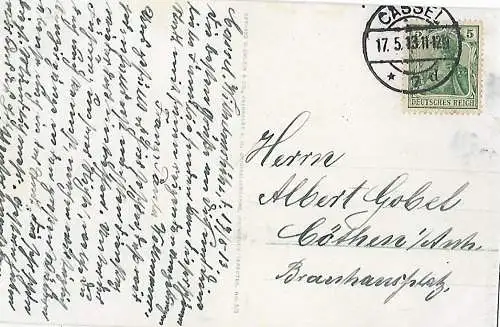 AK Wilhelmshöhe. Cascaden mit Hercules. ca. 1913, Postkarte. Ca. 1913