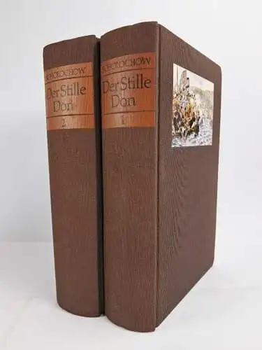 Buch: Der stille Don 1+2, Michail Scholochow, Deutscher Bücherbund, 2 Bände