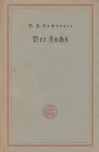 Insel-Bücherei 384, Der Fuchs, Lawrence, D.H., 1948, Insel Verlag, gebraucht gut