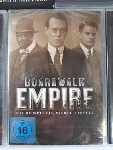 5 DVD-Boxen: Boardwalk Empire. Staffel 1-5 (komplett), M.  Scorsese, S. Buscemi