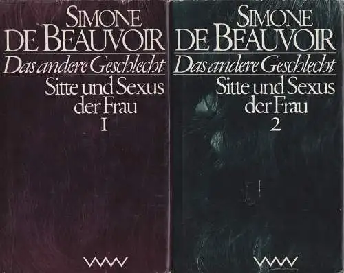 Buch: Das andere Geschlecht, Beauvoir, Simone de. 2 Bände, 1989, Volk und Welt