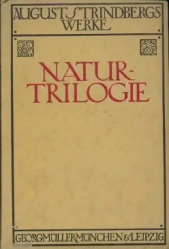 Buch: Natur-Trilogie, Strindberg, August, 1921, Georg Müller Verlag