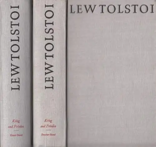 Buch: Krieg und Frieden, Tolsoi, Lew. 2 Bände, 1967, Rütten und Loening Verlag