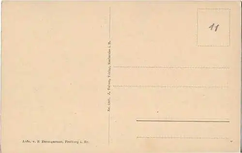 AK Freiburg i. Br. Universität. ca. 1908, Postkarte. Serien Nr, ca. 1908
