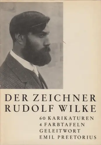 Buch: Der Zeichner Rudolf Wilke, Preetorius u.a., 1954, 60 Karikaturen