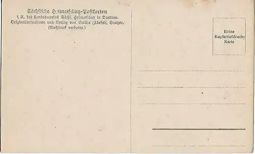 AK Bautzen. Am Schlossberg. ca. 1913, Postkarte. Ca. 1913, gebraucht, gut