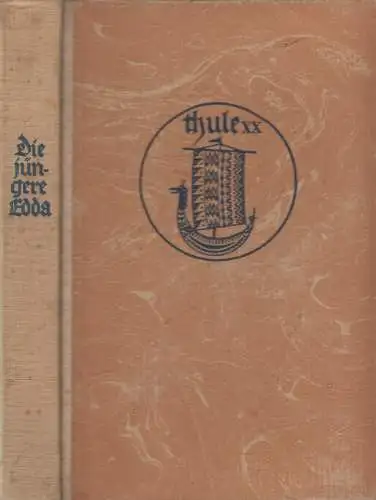 Buch: Die jüngere Edda, Felix Niedner, Thule XX, 1925, Eugen Diederichs Verlag