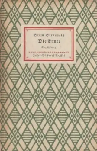 Insel-Bücherei 214, Die Ernte, Streuvels, Stijn. 1950, Insel-Verlag, Erzählung