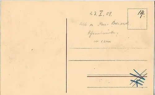 AK Breisach vom linken Rheinufer gesehen. ca. 1909, Postkarte. Serien Nr