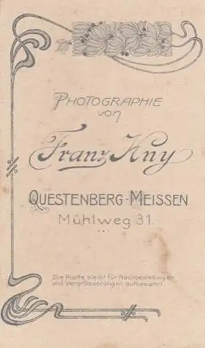 Porträt Kleinkind in weißem Kleid, Fotografie. Fotobild, Atelier Franz Kny