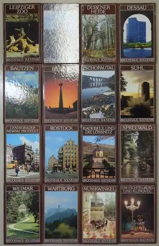 16 Bücher Brockhaus Souvenir: Berlin; Weimar; Spreewald; Leipzig; Bautzen ...