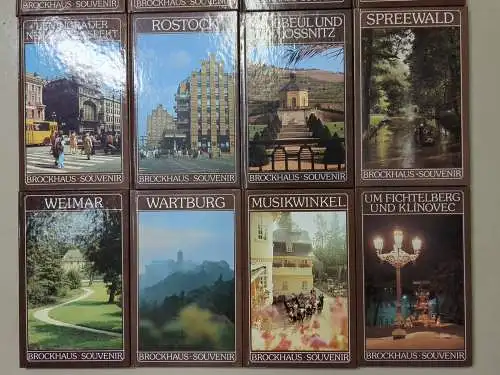 16 Bücher Brockhaus Souvenir: Berlin; Weimar; Spreewald; Leipzig; Bautzen ...