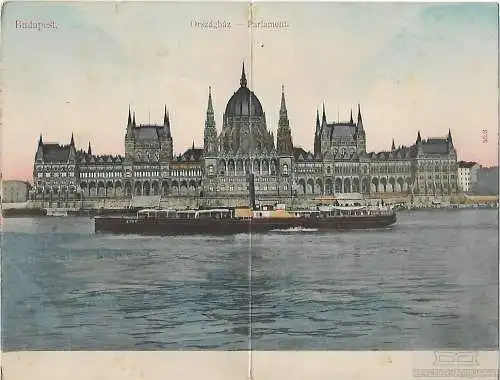 AK Budapest. Parlament. ca. 1907, Postkarte. Ca. 1907, Verlag Taussig