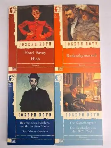 Buch: Romane, Roth, Joseph. 4 Bände, KiWi, 1999, Verlag Kiepenheuer & Witsch
