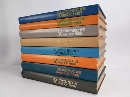 8 Bücher Elektronisches Jahrbuch für den Funkamateur 1983-1990, Militärverlag