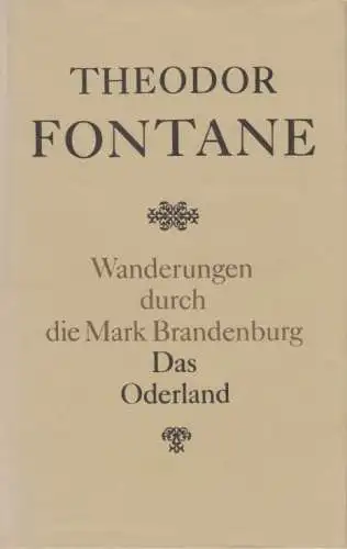 Buch: Wanderungen durch die Mark Brandenburg, Fontane, Theodor. 1987