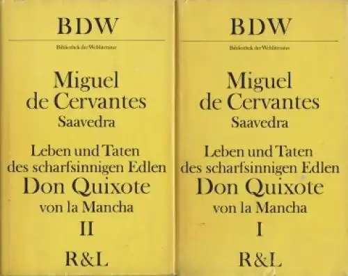 Buch: Leben und Taten des scharfsinnigen Edlen Don Quixote... Cervantes Saavedra