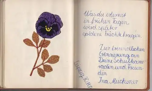 Buch: Poesiealbum Elke Sander, Leipzig, 1971-1981, guter Zustand