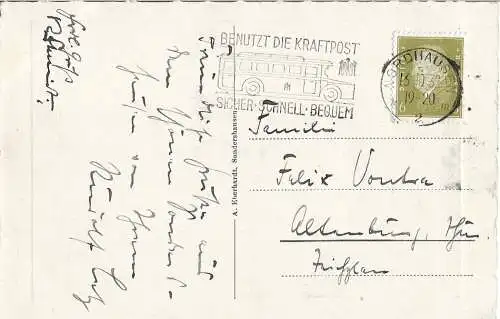 AK Luftkurort Sondershausen. ca. 1932, Postkarte. Ca. 1932, Verlag A. Eberhardt