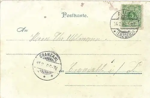 AK Drei Kinder mit Kostüm. ca. 1900, Postkarte, gebraucht, gut