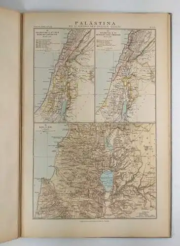 Buch: Bibelatlas in 20 Haupt- und 28 Nebenkarten, Guthe, Hermann. 1911