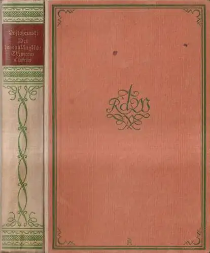 Buch: Der lebenslängliche Ehemann. Onkelchens Traum, Dostojewski, Hesse & Becker