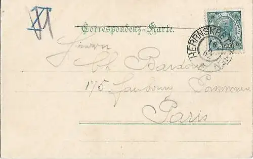 AK Prebischtor. Böhm Schweiz. ca. 1902, Postkarte. Serien Nr, ca. 1902