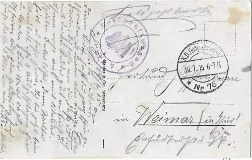 AK Liesse (Frankreich).N.-D. Kirche. ca. 1915, Postkarte. Ca. 1915