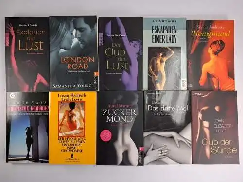 10 Bücher Erotische Romane,  L. Barbach, Marco Vassi, Karen S. Smith, S. Young..