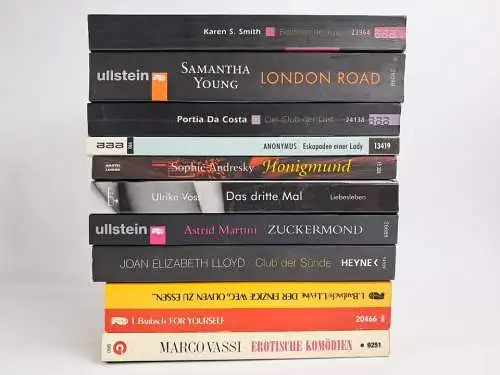 10 Bücher Erotische Romane,  L. Barbach, Marco Vassi, Karen S. Smith, S. Young..