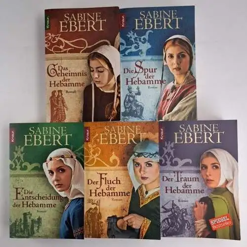 Buch: Die Hebamme 1-5 (komplett) Sabine Ebert, 5 Bände Knaur, gebraucht sehr gut