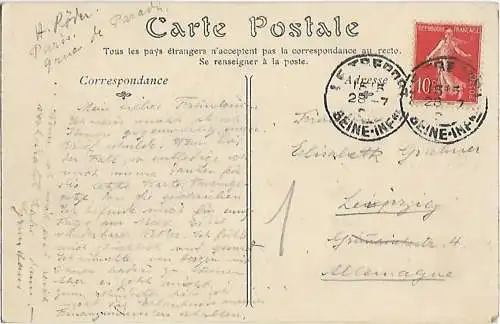 AK Le Treport. La Jetee un Jour de Tempete. ca. 1928, Postkarte. Ca. 1928